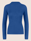 APART Rippenpullover aus einer soften Woll- Mischung | royalblau