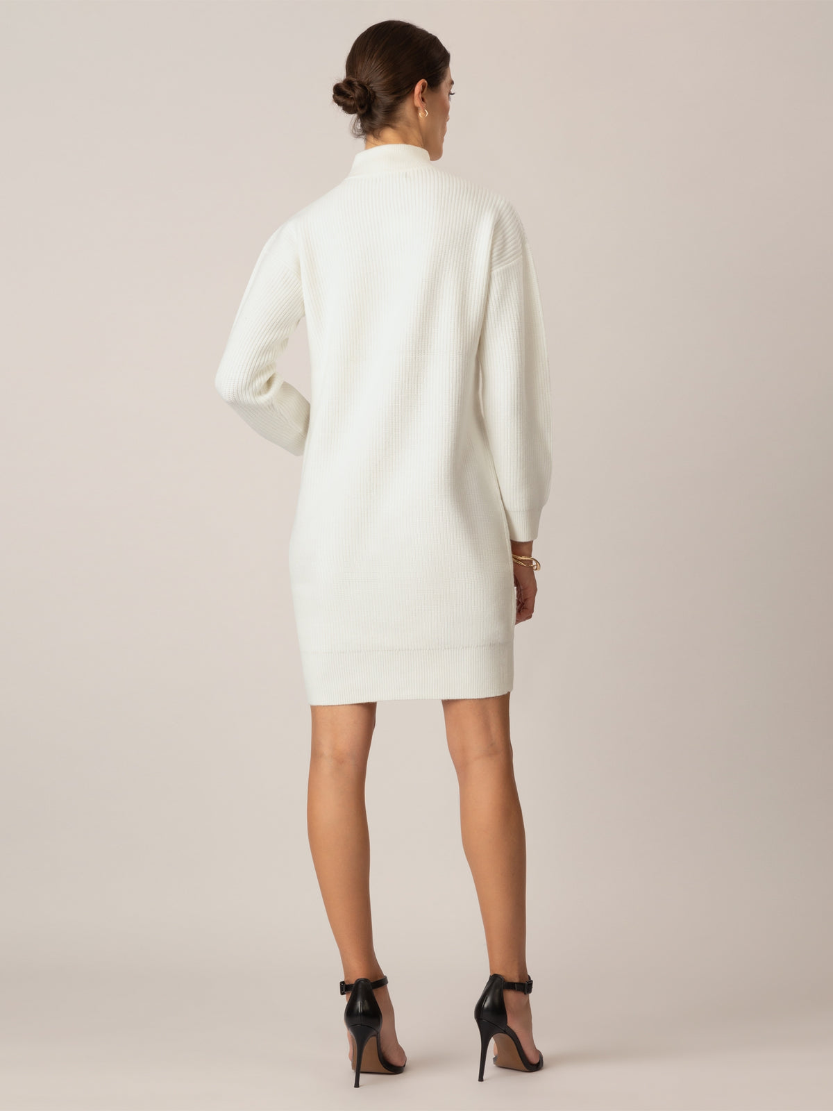 APART Oversized Strickkleid in Halbpatent gestrickt, aus einer soften Viskose- Mischung mi | creme