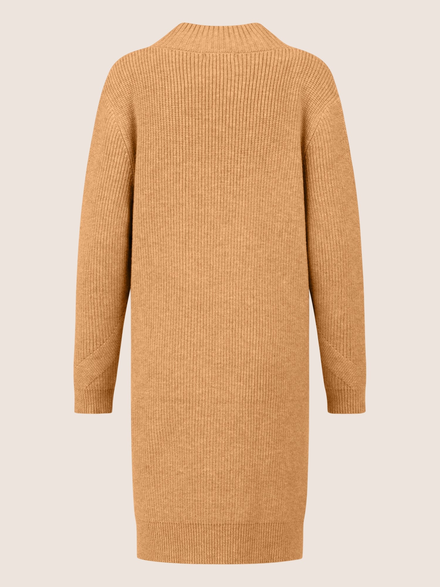 APART Oversized Strickkleid in Gerade Form | cognac