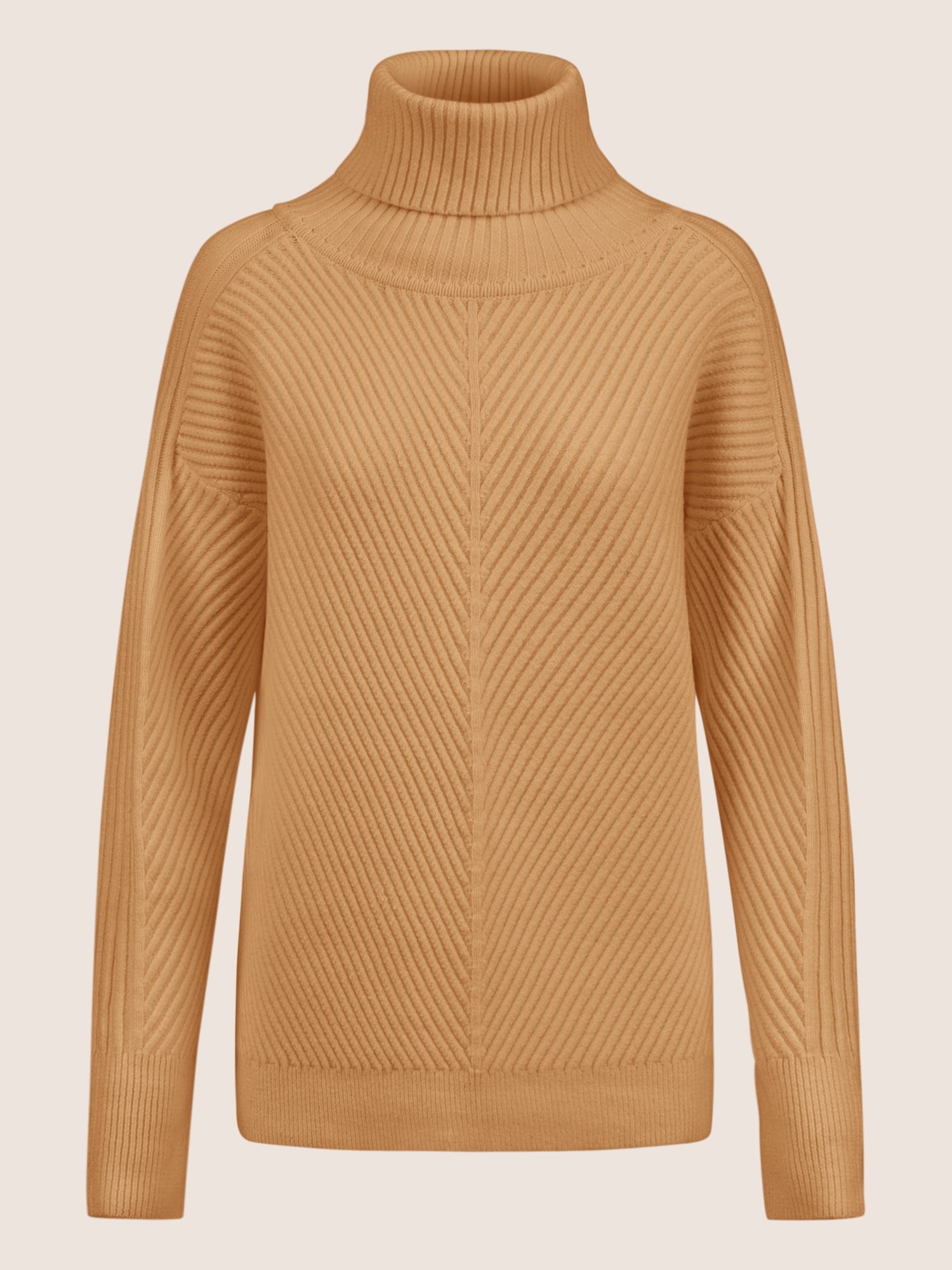 APART Pullover aus einer soften Viskose- Mischung mit Kaschmir | cognac