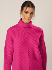 APART Pullover aus einer soften Viskose- Mischung mit Kaschmir | pink