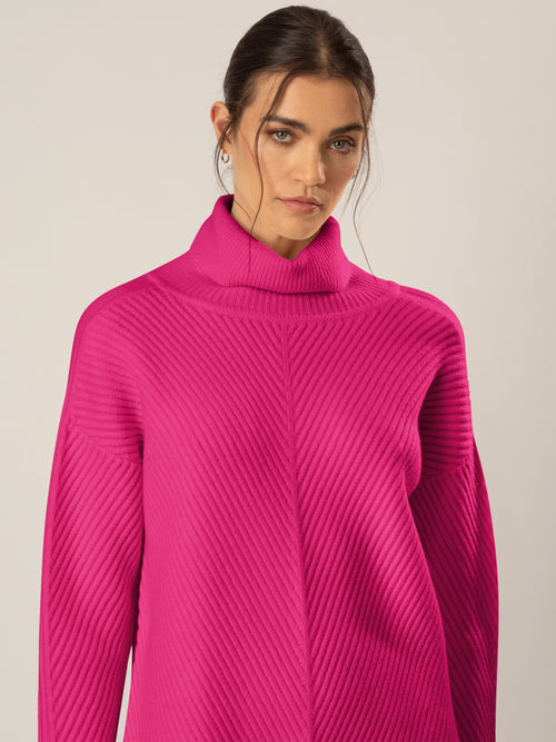 APART Pullover aus einer soften Viskose- Mischung mit Kaschmir | pink image 1