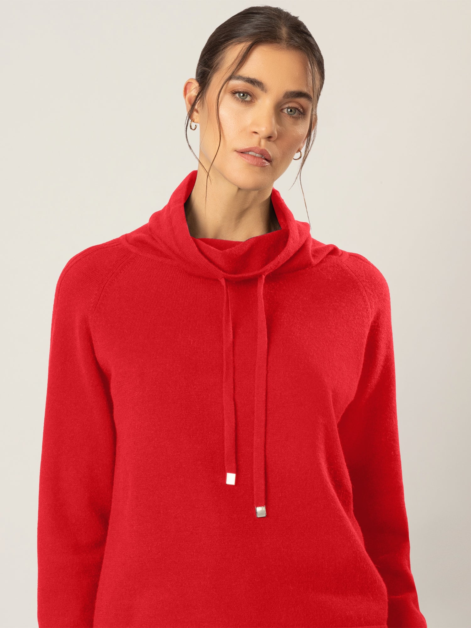 APART Pullover aus einer soften Viskose Mischung mit Kaschmir | rot