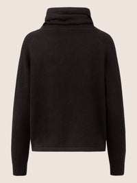 APART Pullover aus einer soften Viskose Mischung mit Kaschmir | schwarz