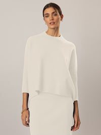 APART Oversized Pullover in Milano- Knit aus einer soften Viskose- Mischung mit Kaschmir | creme