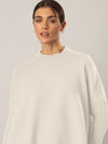 APART Oversized Pullover in Milano- Knit aus einer soften Viskose- Mischung mit Kaschmir | creme