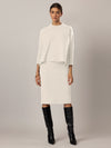 APART Oversized Pullover in Milano- Knit aus einer soften Viskose- Mischung mit Kaschmir | creme