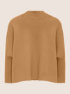 APART Oversized Pullover in Milano- Knit aus einer soften Viskose- Mischung mit Kaschmir | cognac