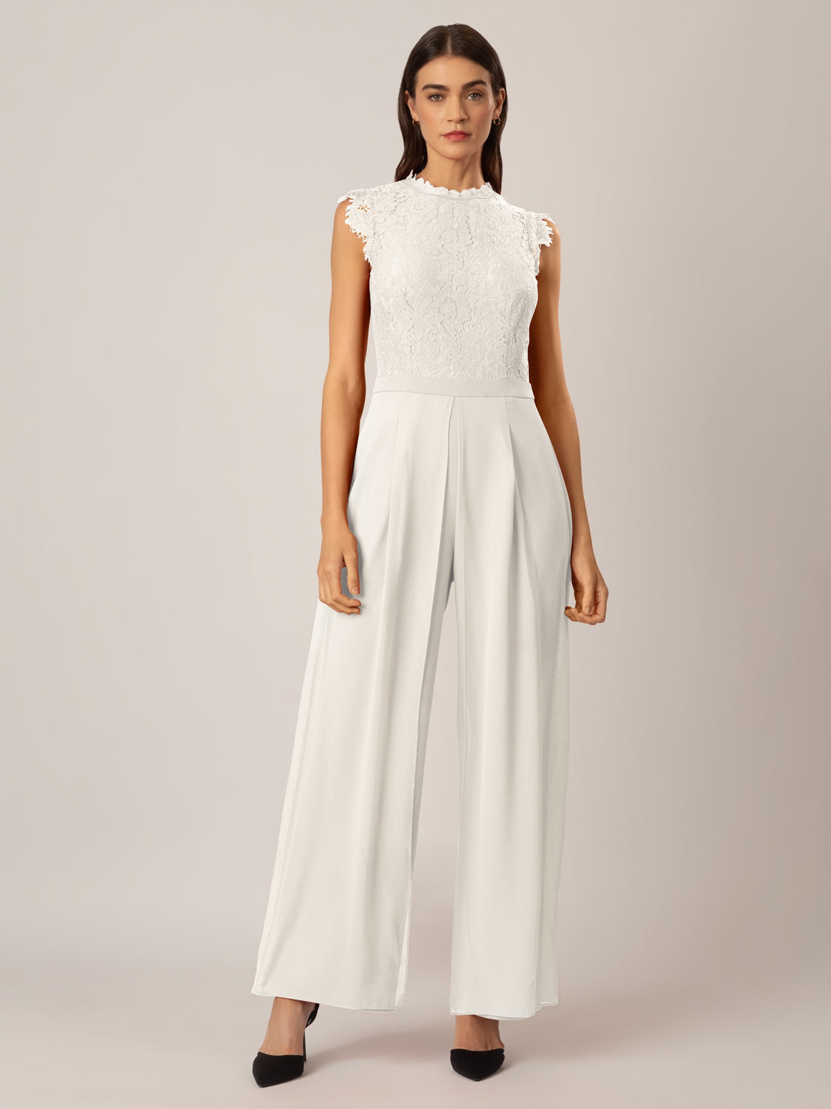 APART Overall mit Spitzenoberteil | creme