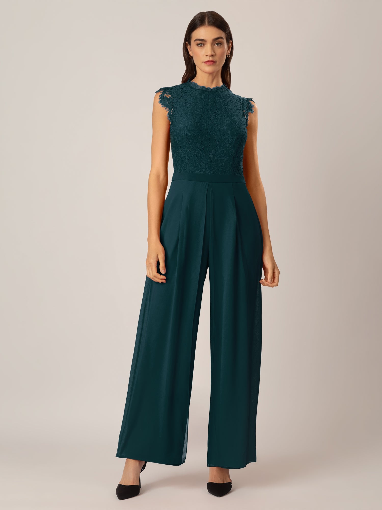 APART Overall mit Spitzenoberteil | emerald