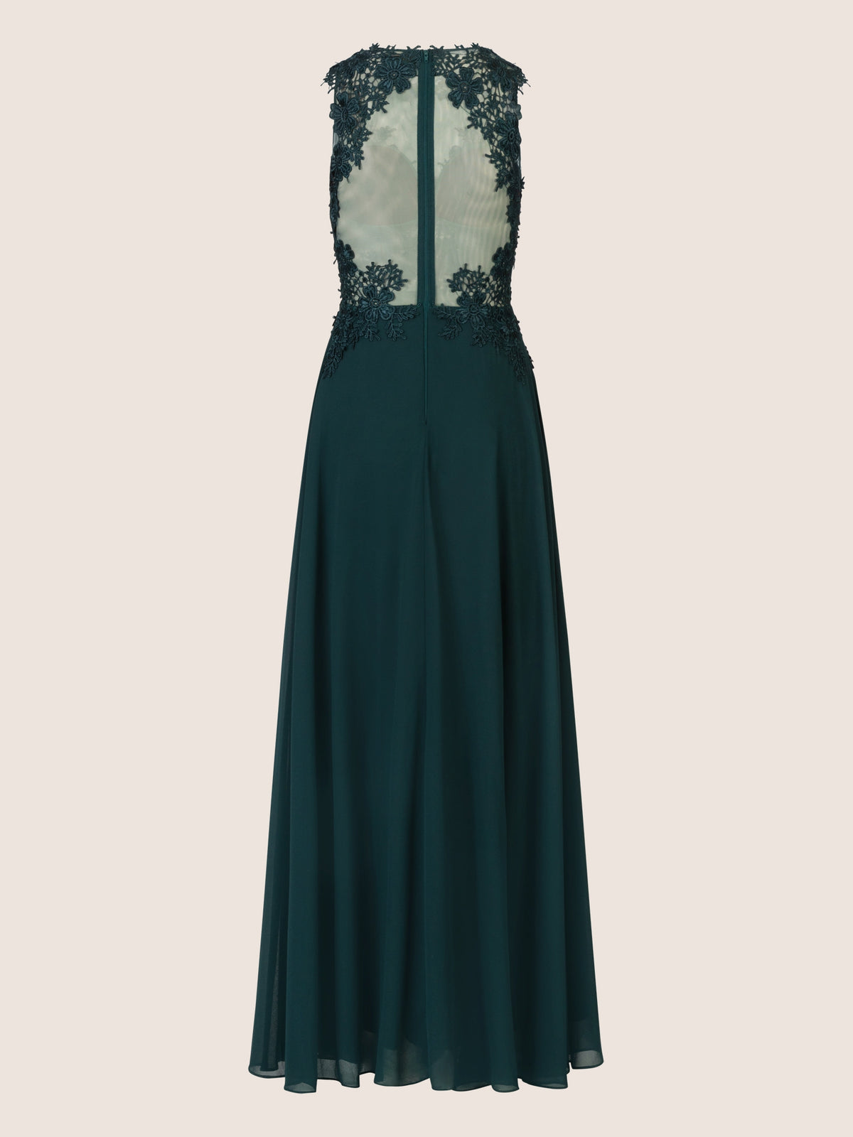 APART Spitzenkleid mit attraktivem Floral-Design | emerald