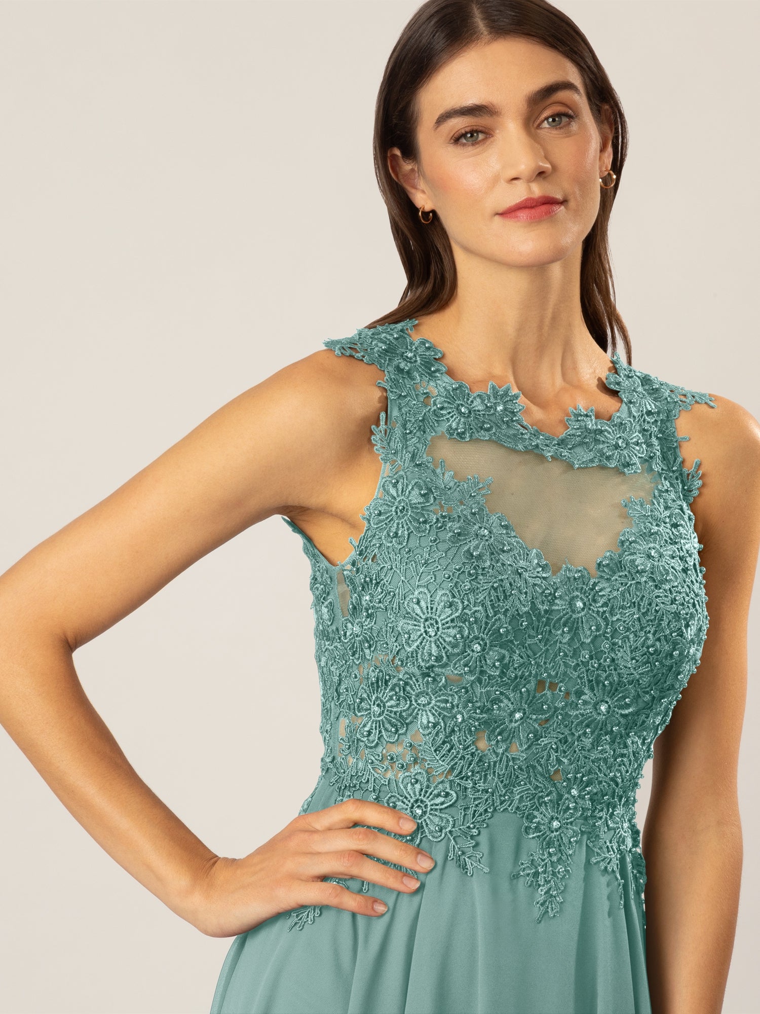 APART Spitzenkleid mit attraktivem Floral-Design | jade