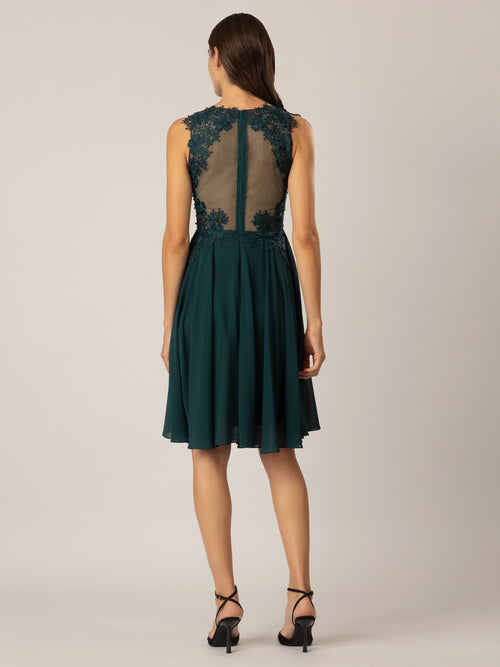 APART Spitzenkleid mit attraktivem Floral-Design | emerald image 1