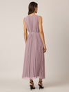 APART langes Plisseekleid mit allover Sonnenplissee | mauve