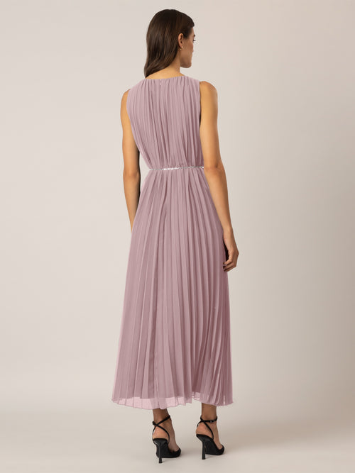 APART langes Plisseekleid mit allover Sonnenplissee | mauve image 1