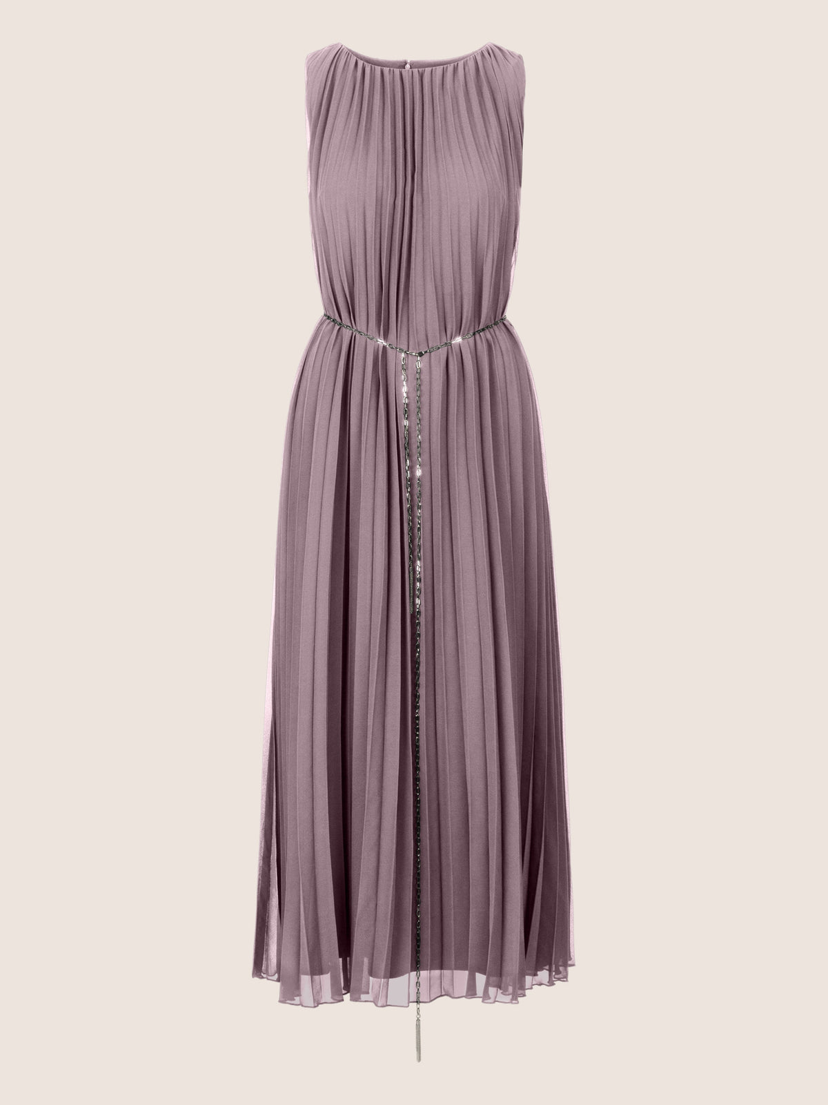 APART langes Plisseekleid mit allover Sonnenplissee | mauve