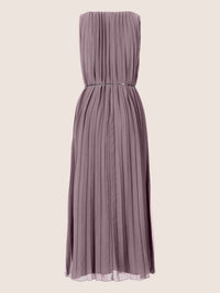 APART langes Plisseekleid mit allover Sonnenplissee | mauve