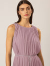 APART langes Plisseekleid mit allover Sonnenplissee | mauve