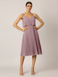 APART Cocktailkleid in 2in1 Optik | mauve