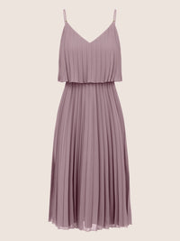 APART Cocktailkleid in 2in1 Optik | mauve