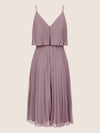 APART Cocktailkleid in 2in1 Optik | mauve