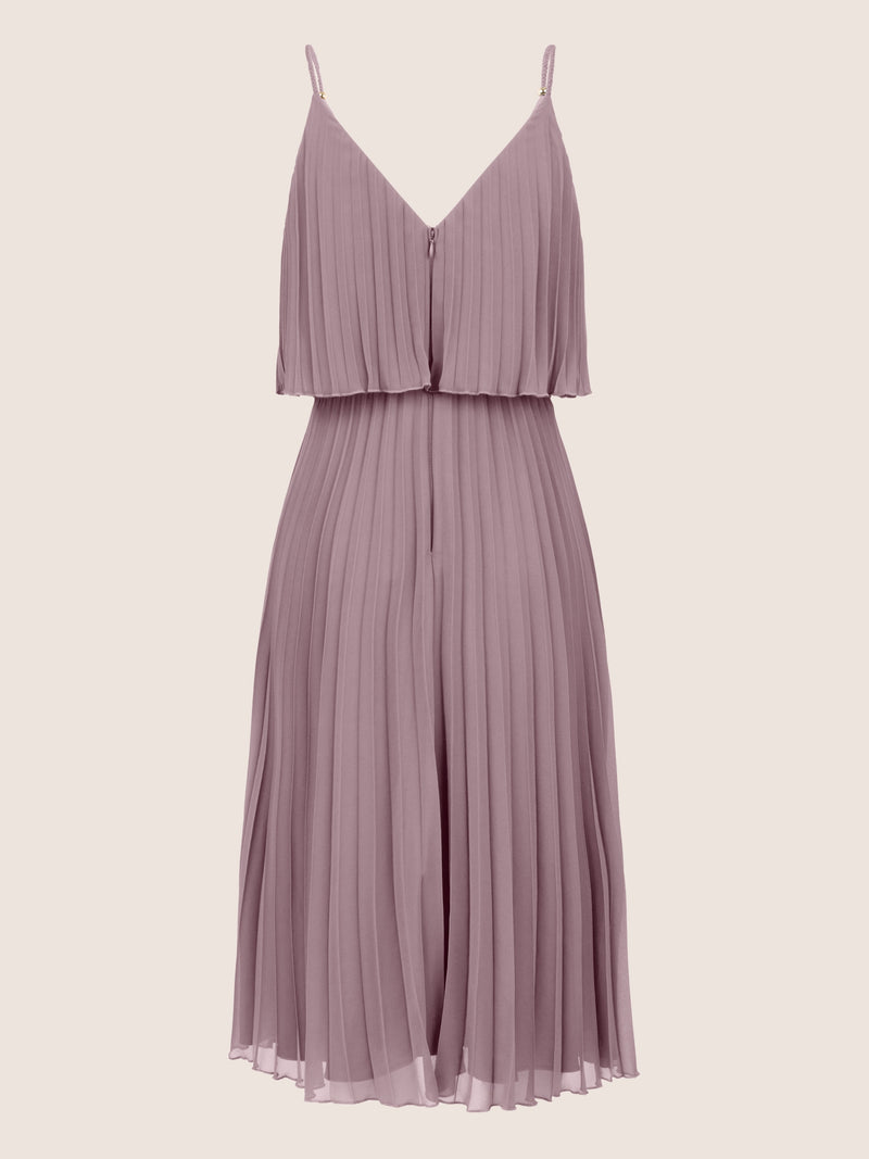 APART Cocktailkleid in 2in1 Optik | mauve