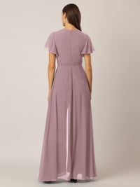 APART Overall aus Chiffon mit Abendkleid Optik | mauve