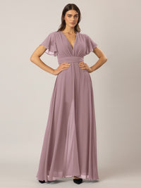 APART Overall aus Chiffon mit Abendkleid Optik | mauve