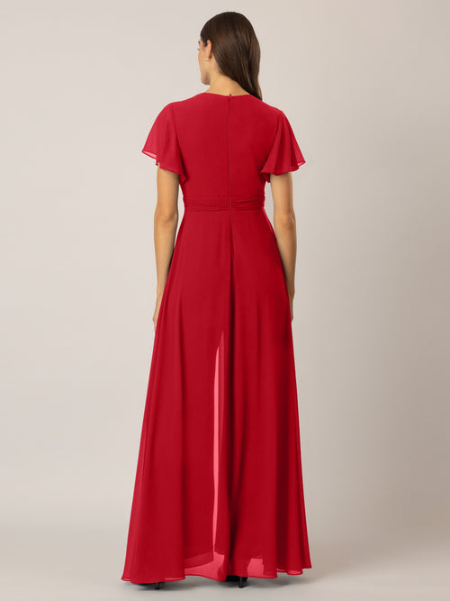 APART Overall aus Chiffon mit Abendkleid Optik | rot image 1