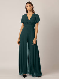 APART Overall aus Chiffon mit Abendkleid Optik | emerald