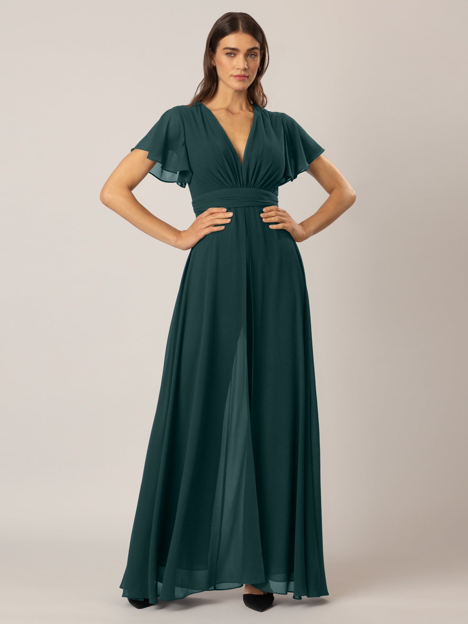 APART Overall aus Chiffon mit Abendkleid Optik | emerald