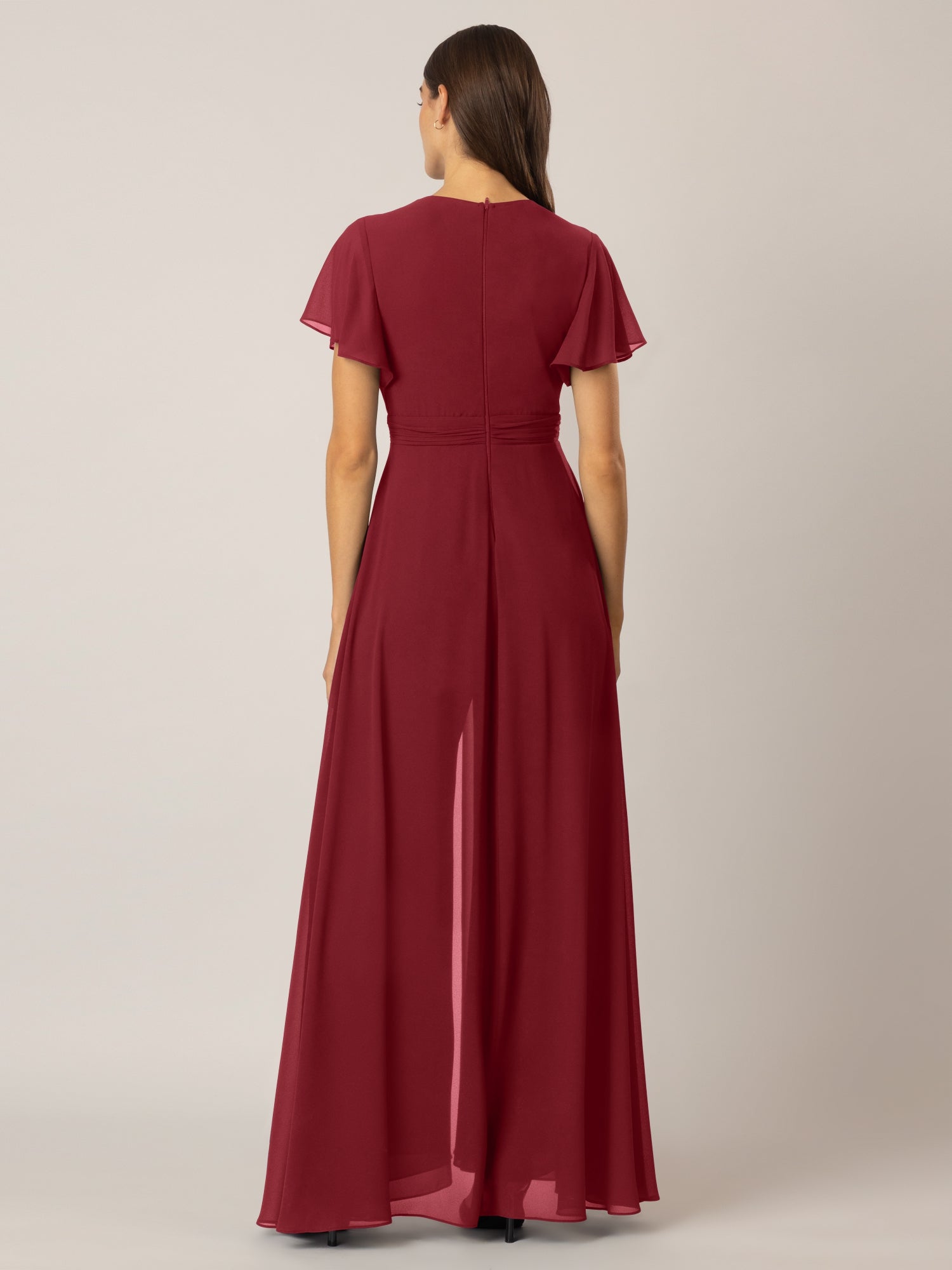 APART Overall aus Chiffon mit Abendkleid Optik | bordeaux