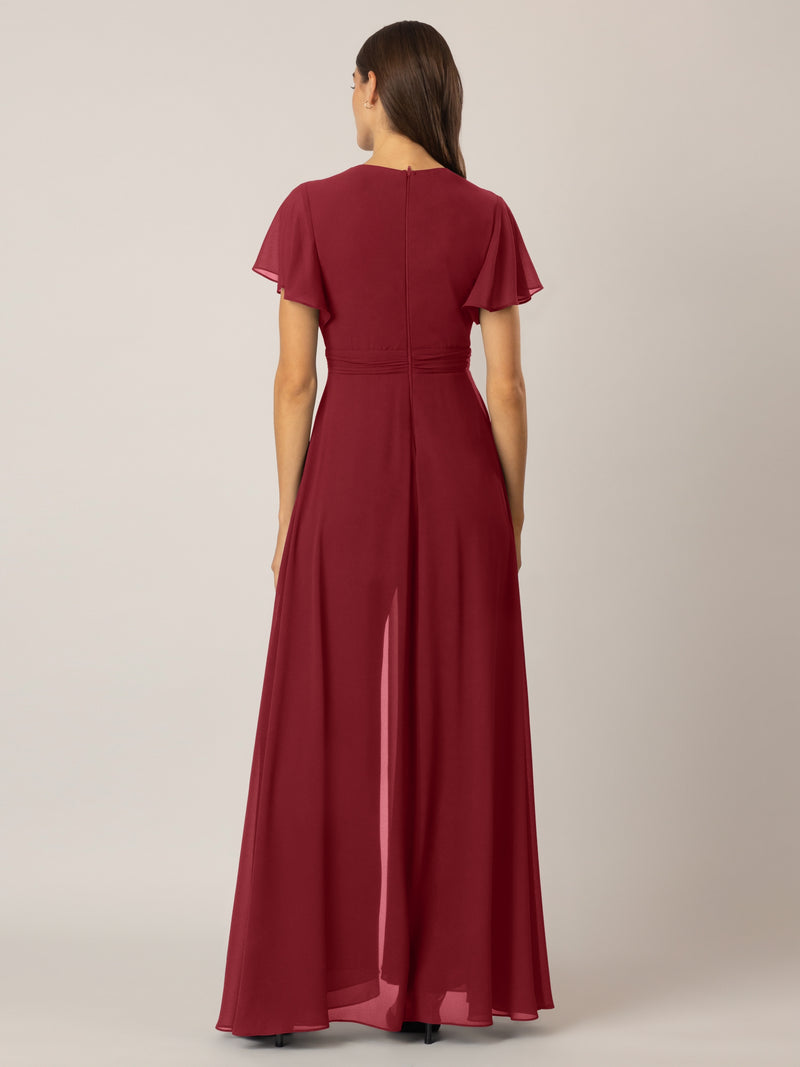 APART Overall aus Chiffon mit Abendkleid Optik | bordeaux