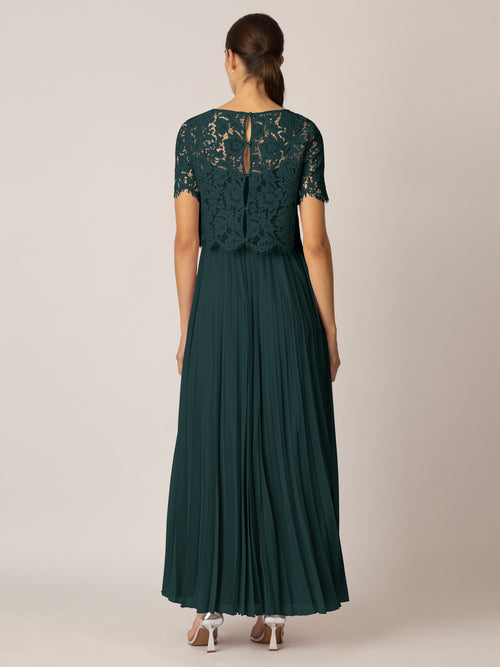 APART Abendkleid mit Spitzenjacke | emerald image 1