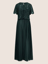 APART Abendkleid mit Spitzenjacke | emerald