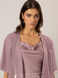 APART Chiffonbolero aus semitransparentem Chiffon | mauve