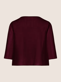 APART Chiffonbolero aus semitransparentem Chiffon | bordeaux