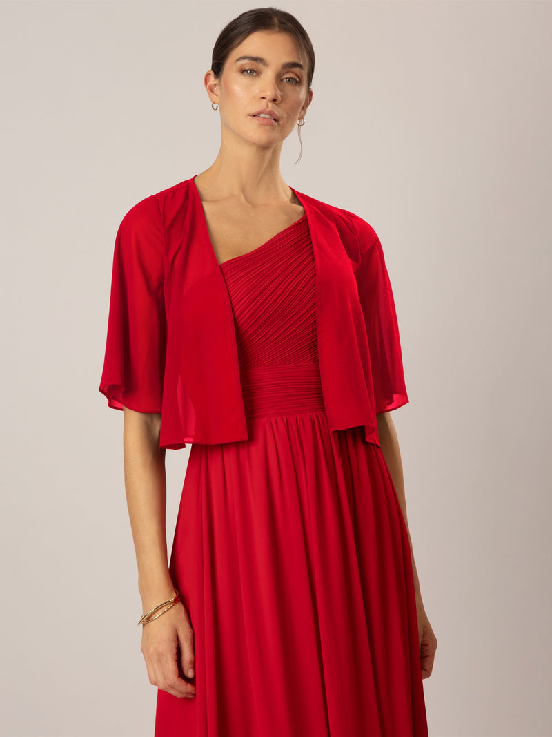 APART Chiffonbolero aus semitransparentem Chiffon | rot