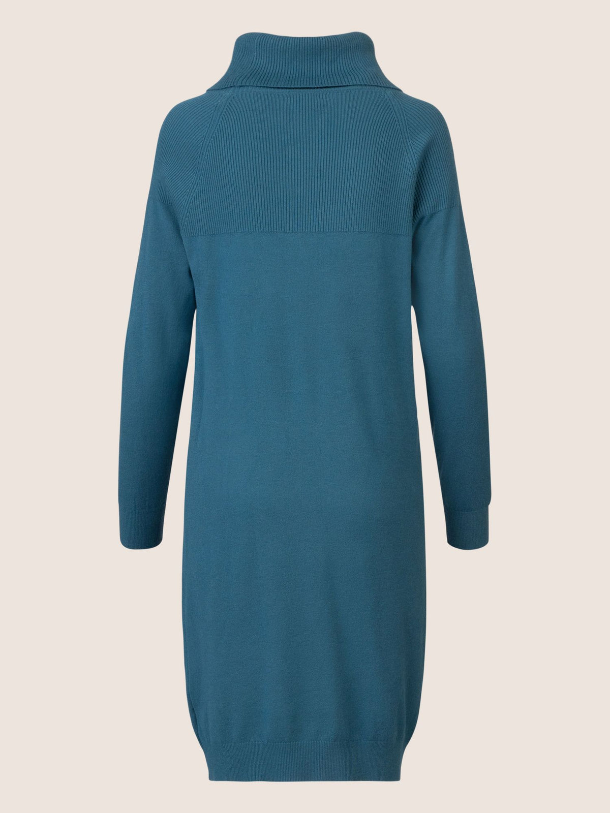 APART elegantes Strickkleid mit Rollkragen | petrol