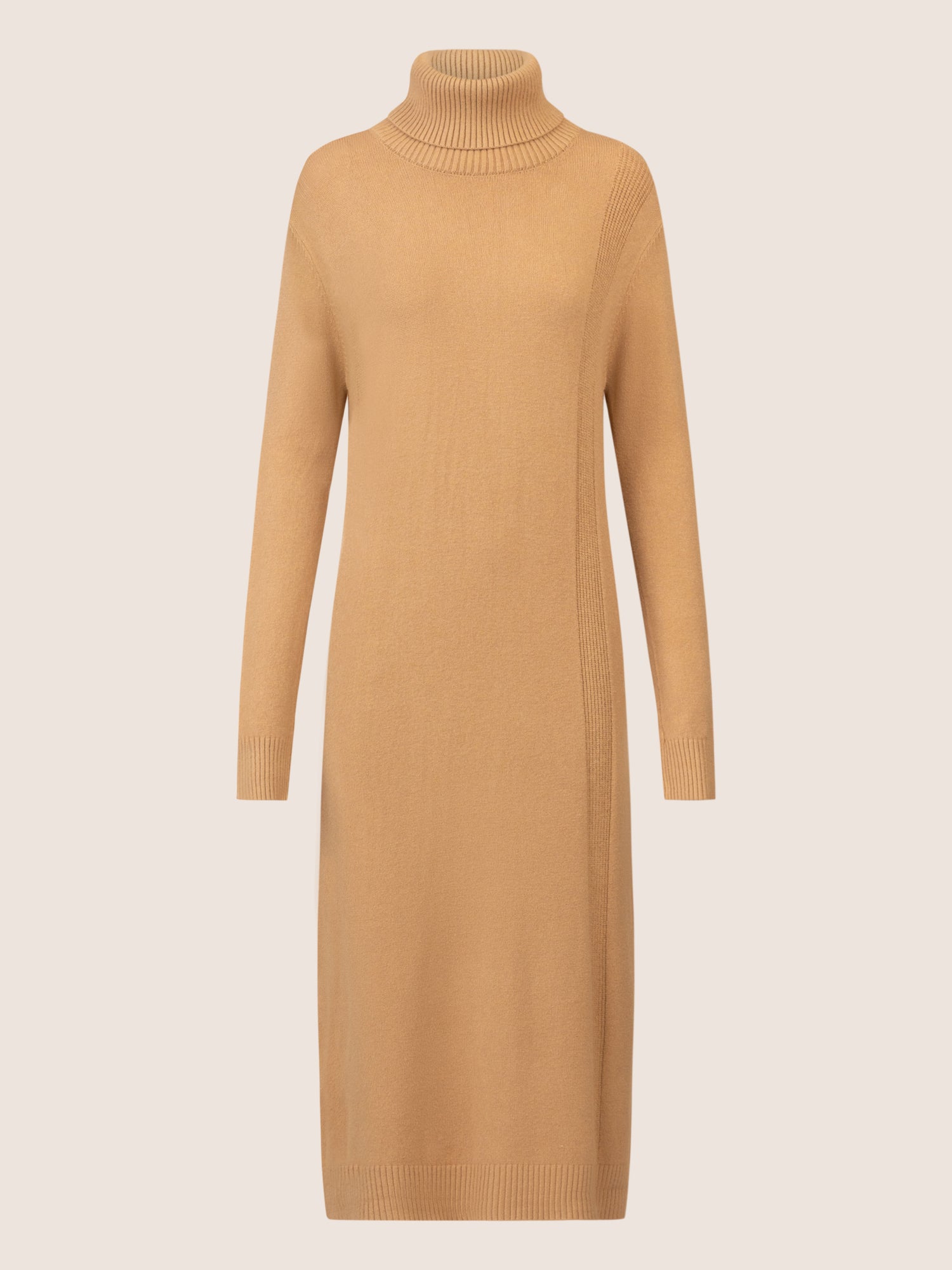 APART elegantes Strickkleid mit Rollkragen | camel