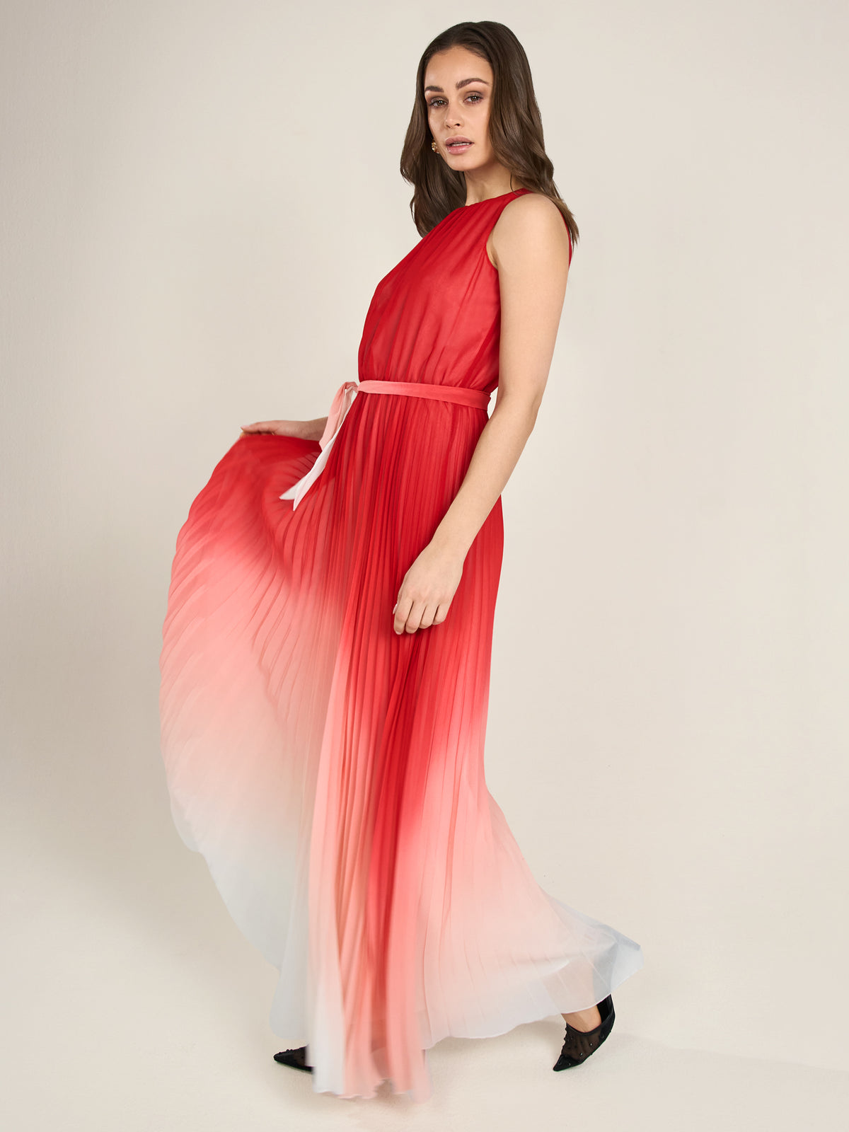 APART Abendkleid mit Farbverlauf | rot-multicolor