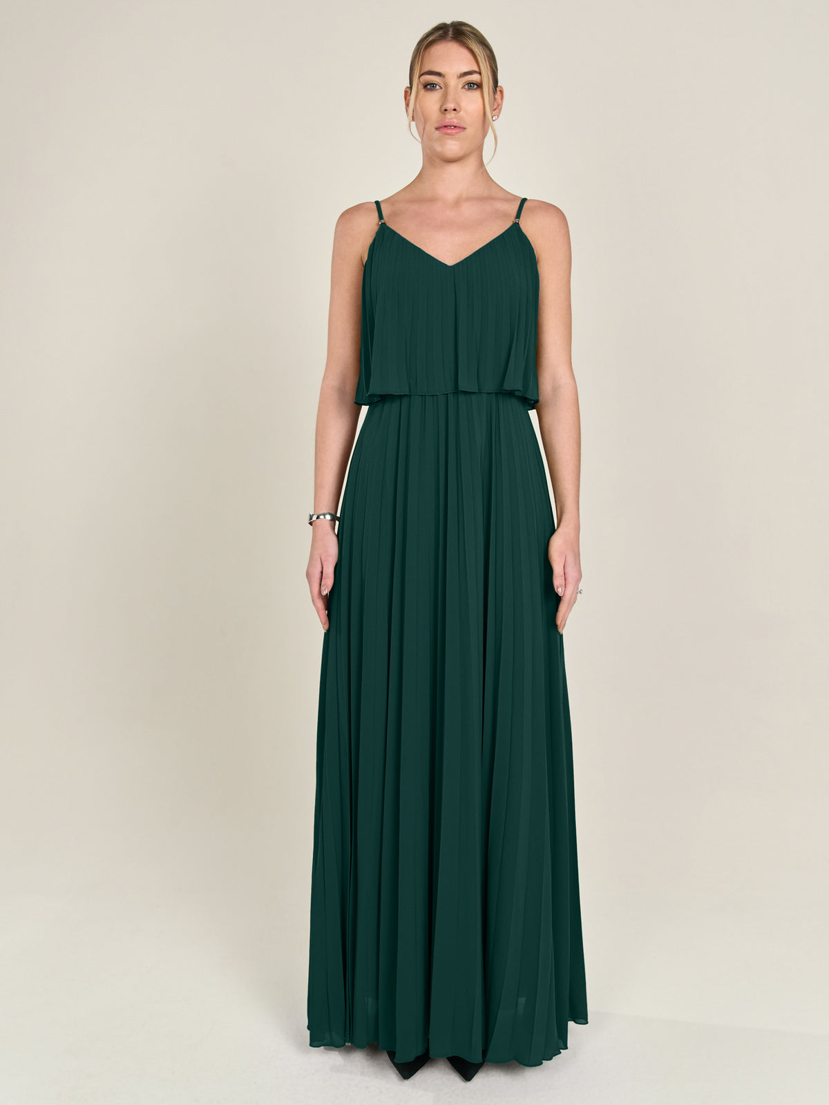 APART Abendkleid in 2in1 Optik | emerald