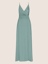 APART Satin-Abendkleid mit Wickeleffekt | jade