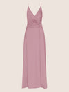 APART Satin-Abendkleid mit Wickeleffekt | mauve