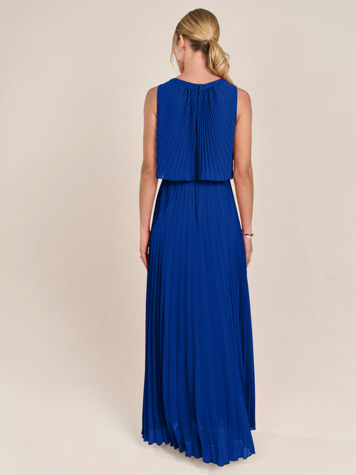 APART Abendkleid mit lose fallendem Sonnenplissee-Part bis zur Taille | royalblau image 1