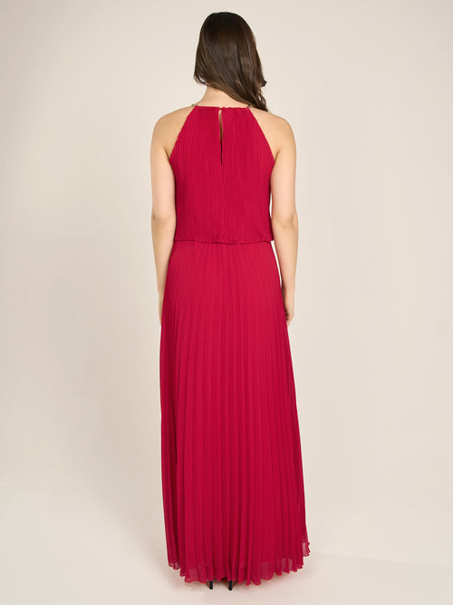 APART Plisseekleid im Neckholder-Stil | rot image 1