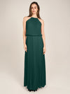 APART Plisseekleid im Neckholder-Stil | emerald