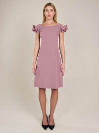 APART Cocktailkleid mit sehr weiten Ausschnitt | mauve