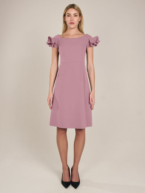 APART Cocktailkleid mit sehr weiten Ausschnitt | mauve image 1