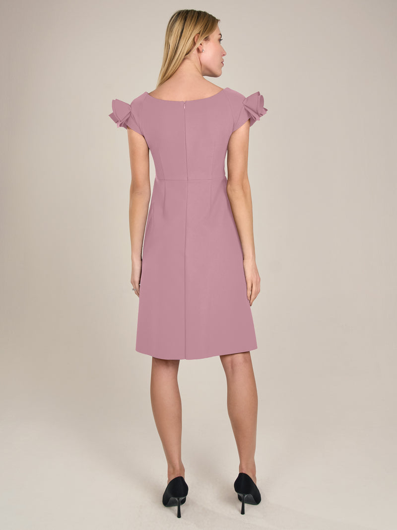 APART Cocktailkleid mit sehr weiten Ausschnitt | mauve